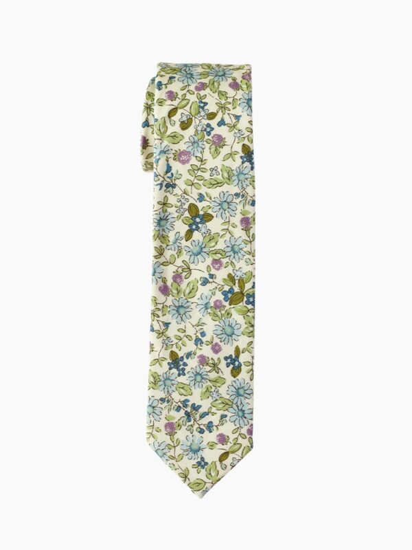 SAGE GREEN FLORAL TIE SUIT