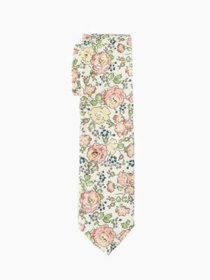 PINK FLORAL TIE SUIT