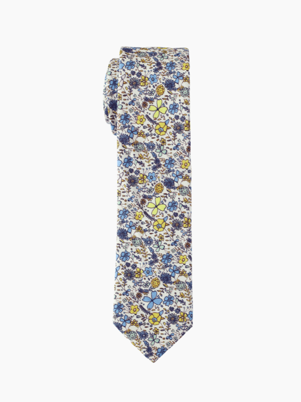 ORANGE FLORAL TIES SUIT