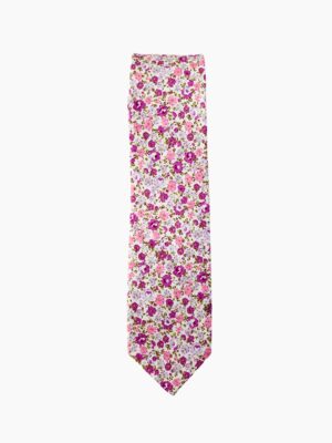 PURPLE FLORAL TIE SUIT