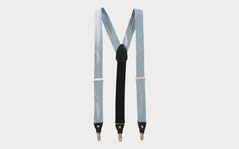 dusty blue suspender