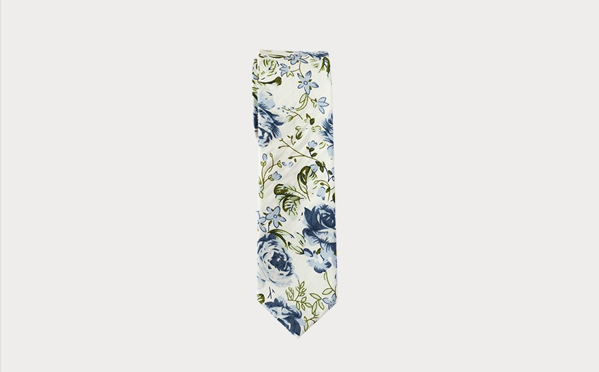 floral skinny tie