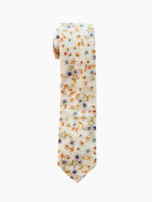 RUST FLORAL TIE SUIT