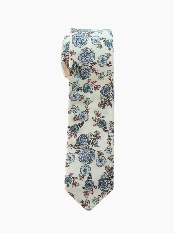 WHISPER BLUE FLORAL TIE SUIT