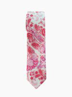 FUCHISIA PAISLEY PATTERNED TIE SUIT