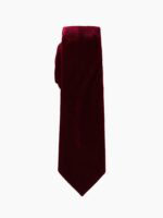 DARK BERRY VELVET TIE