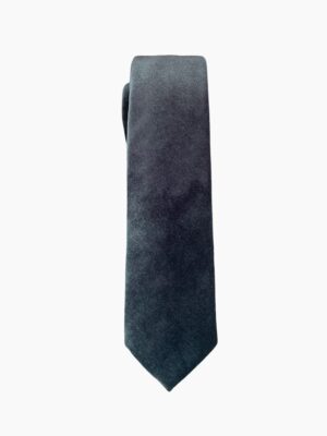 SLATE BLUE VELVET TIE