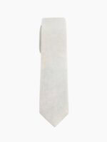 WINTER WHITE VELVET TIE