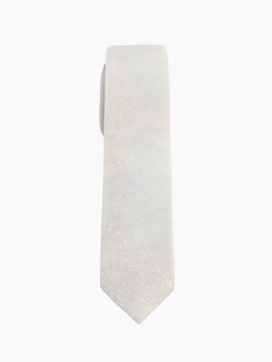 WINTER WHITE VELVET TIE