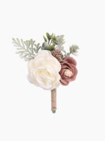 Rustic - Style Mixed Floral Boutonniere
