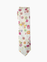 PASTEL ACCENTED VIVID FLROAL TIE SUIT