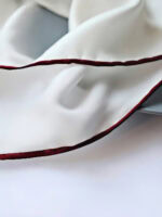 WINE ROLLED SILK POCKET SQUARE