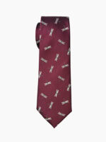 NAVY BLUE-BASED DRAGONFLY PATTERN TIE