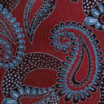red-based blue paisley