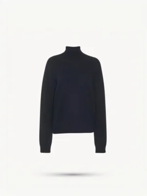 Black turtleneck wool sweater
