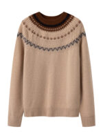 100% PURE CASHMERE FAIR ISLE SWEATER