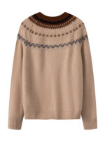100% PURE CASHMERE FAIR ISLE SWEATER