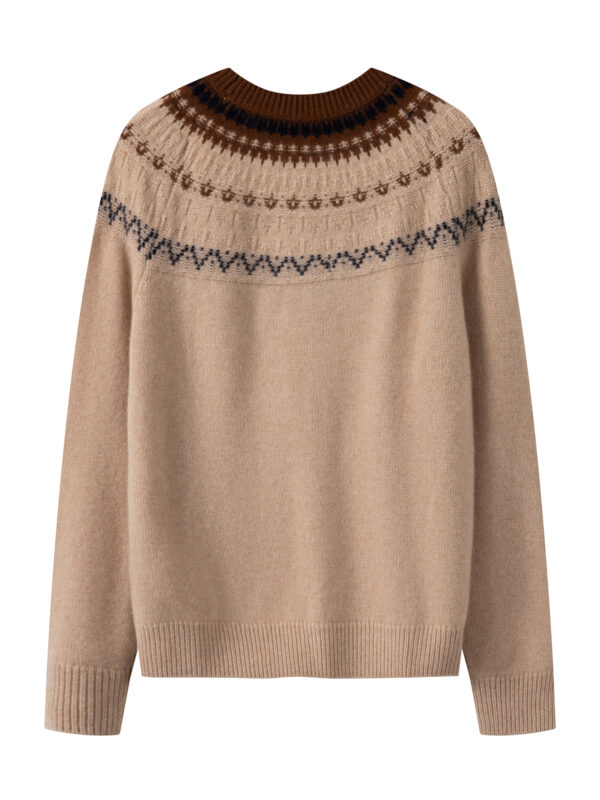 100% PURE CASHMERE FAIR ISLE SWEATER