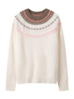 100% PURE CASHMERE FAIR ISLE SWEATER