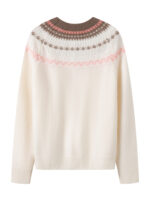 100% PURE CASHMERE FAIR ISLE SWEATER
