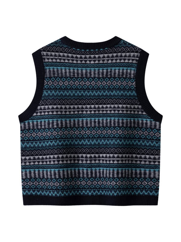 FAIR ISLE PATTERNED SLEEVELESS
