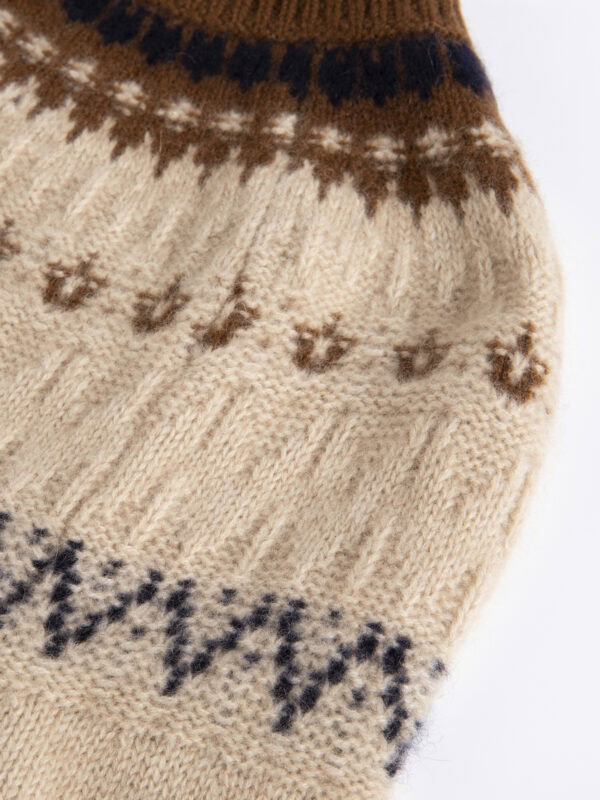 100% PURE CASHMERE FAIR ISLE SWEATER