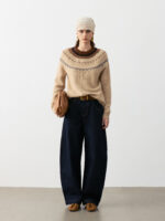 100% PURE CASHMERE FAIR ISLE SWEATER