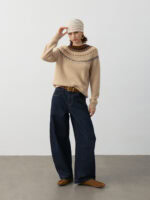 100% PURE CASHMERE FAIR ISLE SWEATER