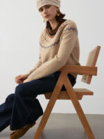 100% PURE CASHMERE FAIR ISLE SWEATER