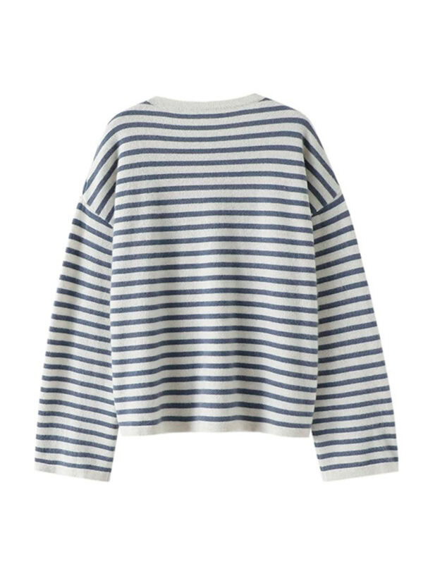 3 - COLOR PURE CASHMERE STRIPED SWEATER