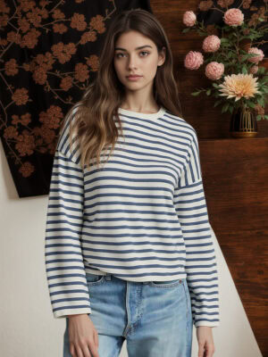 3 - COLOR PURE CASHMERE STRIPED SWEATER