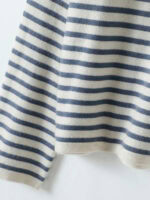 3 - COLOR PURE CASHMERE STRIPED SWEATER