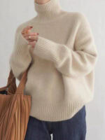 COTTON TURTLENECK SWEATER | SOFT & VERSATILE BASIC KNIT
