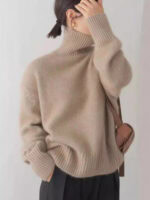 COTTON TURTLENECK SWEATER | SOFT & VERSATILE BASIC KNIT
