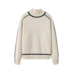 black-and-white sweater