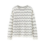 ivory & black wave