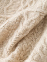 ABLE-KNIT 100% CASHMERE CREW NECK SWEATER (2 COLORS)