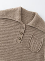100% PURE CASHMERE DARK COFFEE LUXURY SWEATER