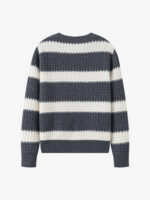 Textured Striped 100% Cashmere Crew Neck Sweaters (3 Styles)