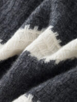 Textured Striped 100% Cashmere Crew Neck Sweaters (3 Styles)