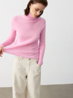 100% CASHMERE SLIM-FIT TURTLENECK SWEATER | SOFT CAMEL, CHARCOAL GREY, BLUSH PINK