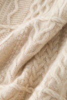 ABLE-KNIT 100% CASHMERE CREW NECK SWEATER (2 COLORS)